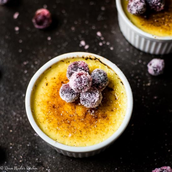 Eggnog Crème Brûlée