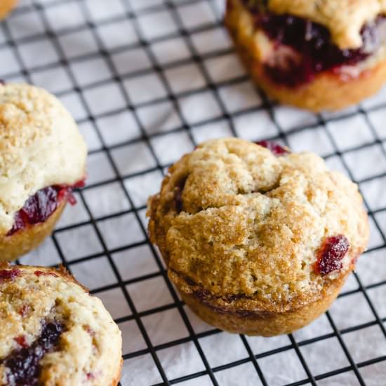 Cranberry Sauce Muffins