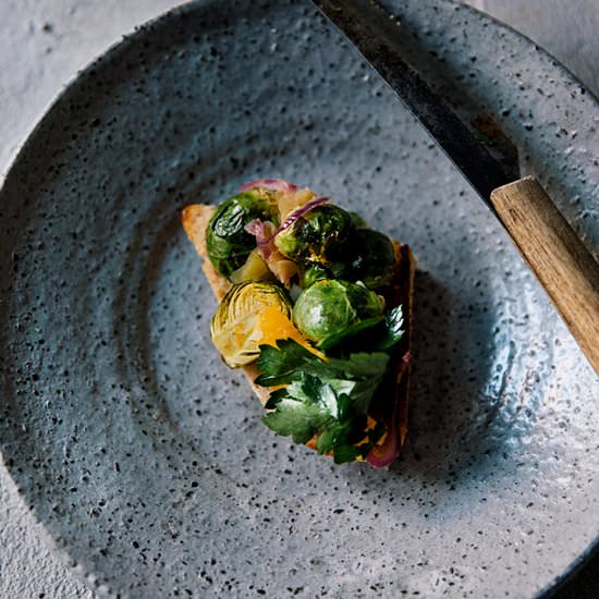Brussels Sprouts Toast