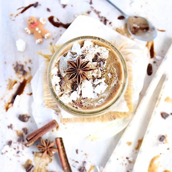Iced Chai Spiced Gingerbread Latte
