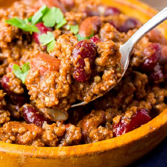Smoky Instant Pot Beef Chili