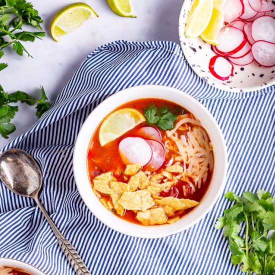 Spicy Soup with Beans and Rice