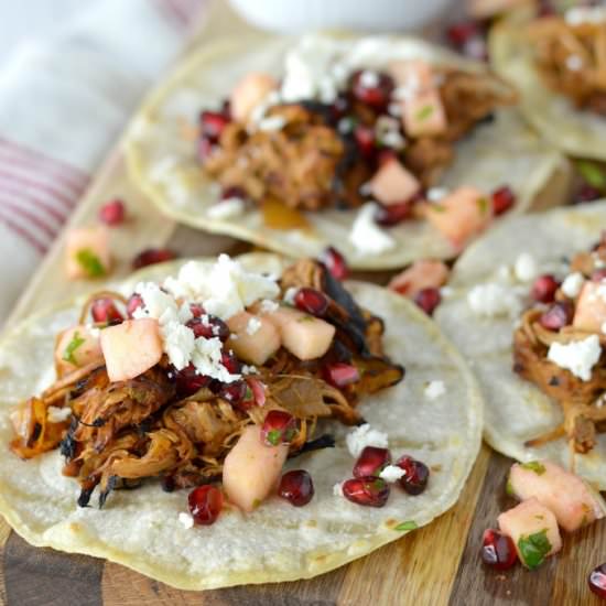 Cider Beer Braised Pork Tacos