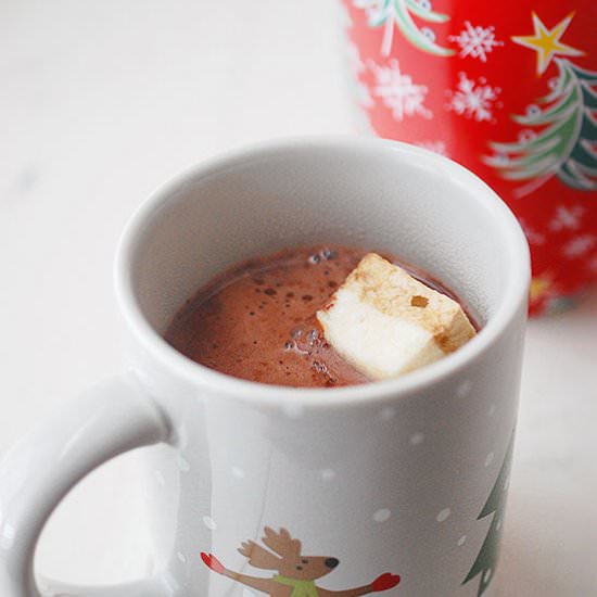 Thick and rich hot chocolate