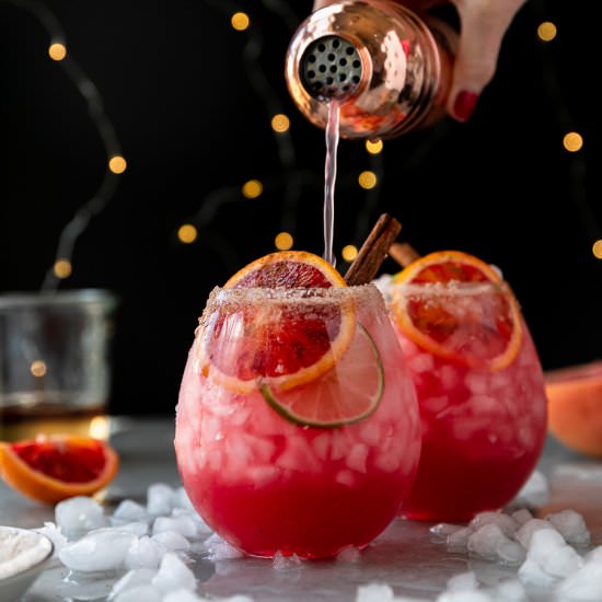 Spiced Blood Orange Palomas