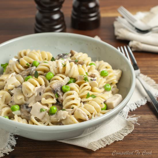 One Pot Turkey Mushroom Pasta