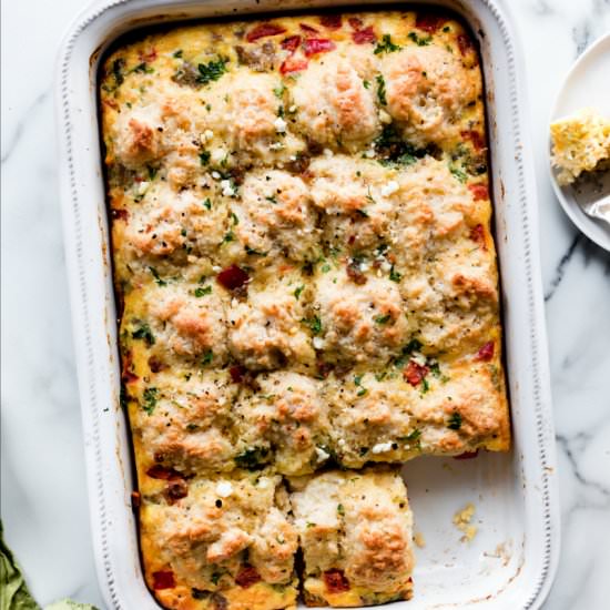 Biscuit Breakfast Casserole