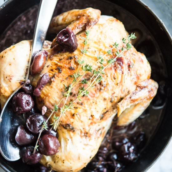 Cherry Balsamic Roasted Chicken