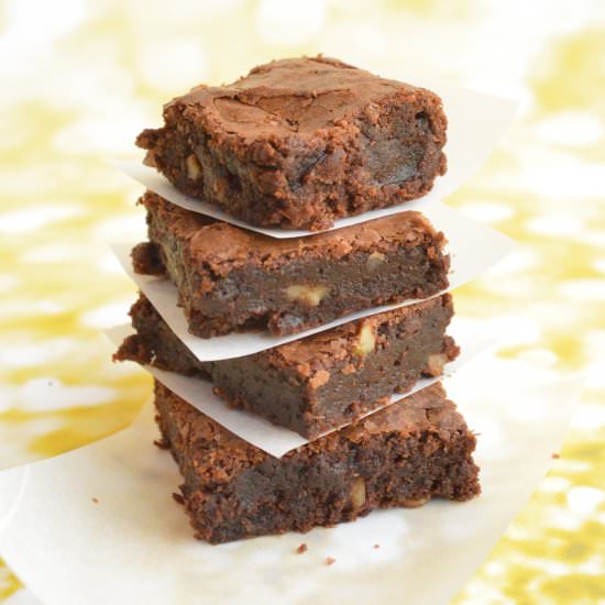Fudgy Choco Walnut Brownies