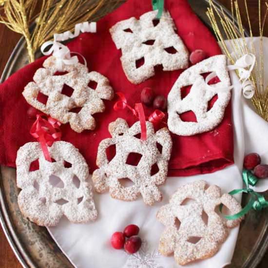 Edible Snowflake Ornaments