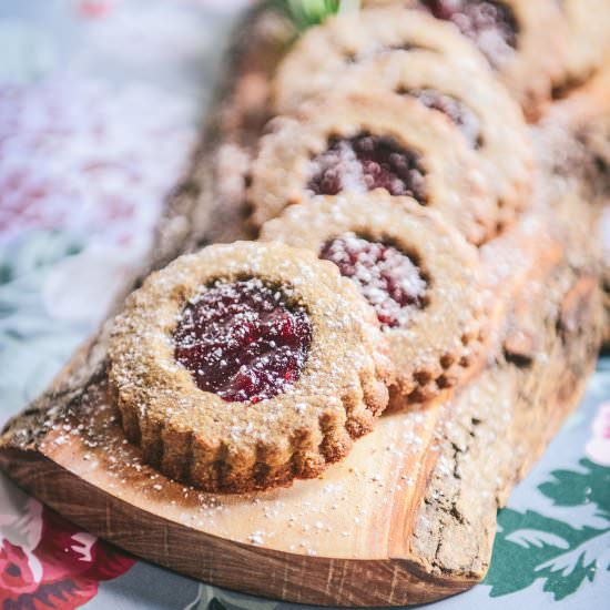 Whole Grain Linzer Cookies