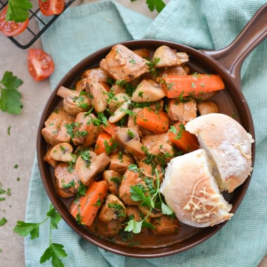 Pork Stew With Mushrooms
