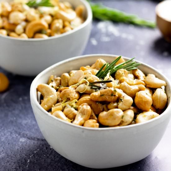 Rosemary Lemon Cashews