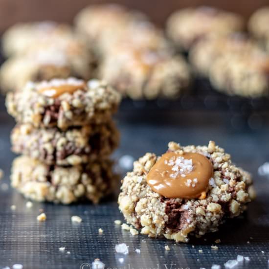 Chocolate Salted Caramel Thumbprint