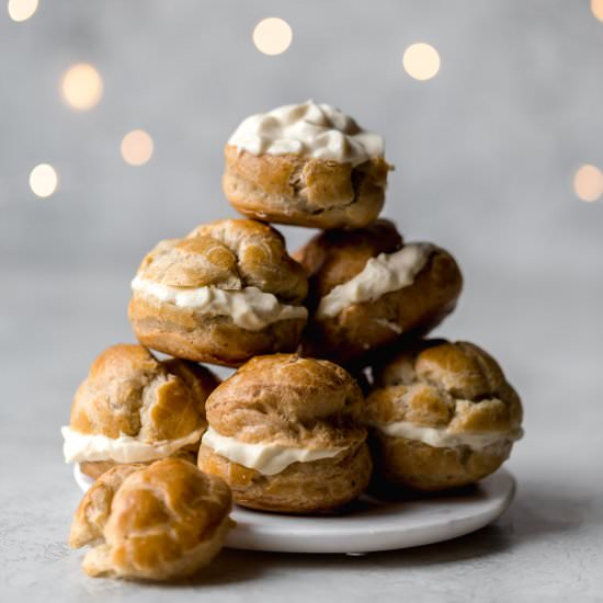 tiramisu cream puffs