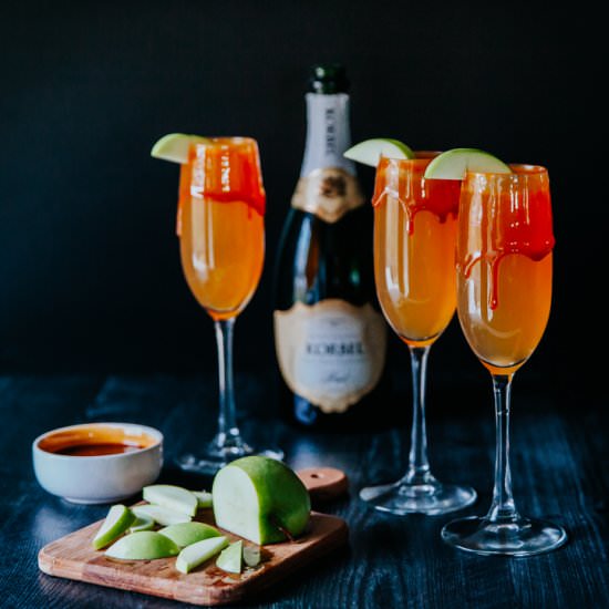 Caramel Apple Mimosas