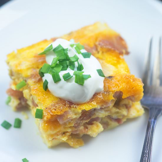 BREAKFAST CASSEROLE WITH HAM