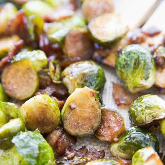 Honey Bacon Brussels Sprouts