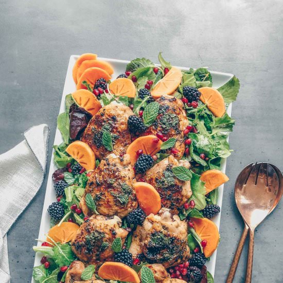 Herb-Balsamic Roast Chicken
