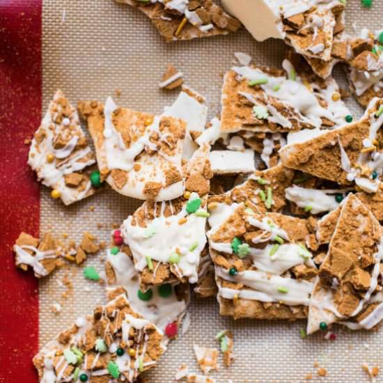 Two Ingredient Gingerbread Bark