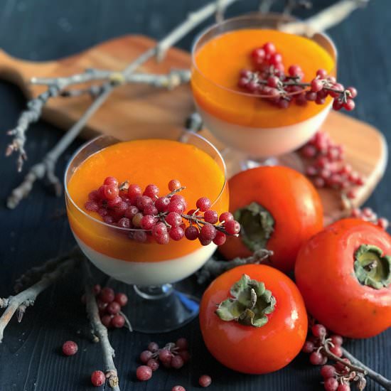 Persimmon Panna Cotta