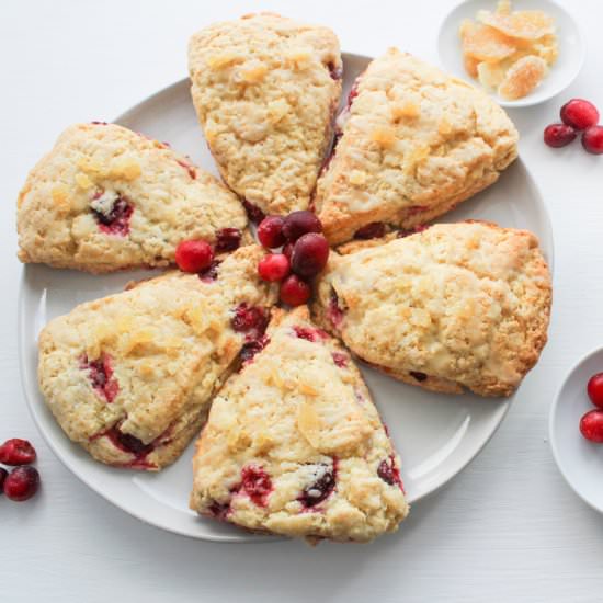 Ginger Cranberry Scones