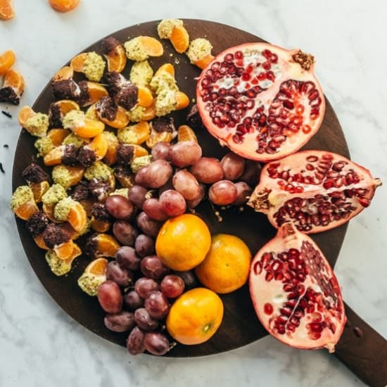 Coconut Butter Dipped Clementines