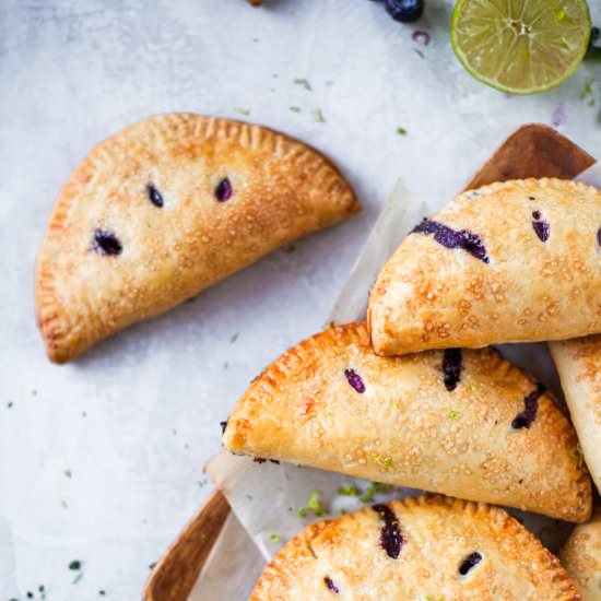 blueberry lime basil hand pies