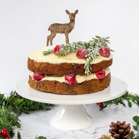 Gingerbread Cake with Cream Cheese