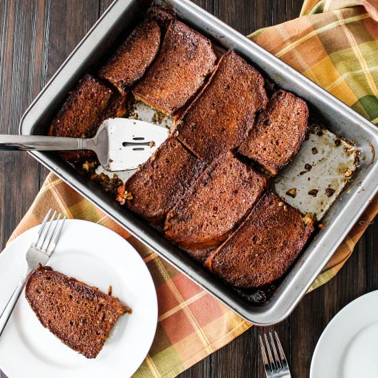 gingerbread baked french toast
