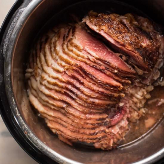 Instant Pot Brown Sugar Bourbon Ham