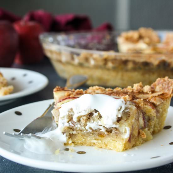 Apple Orange Frangipane Tart