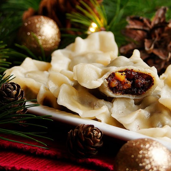 Christmas Eve dumplings with kutia