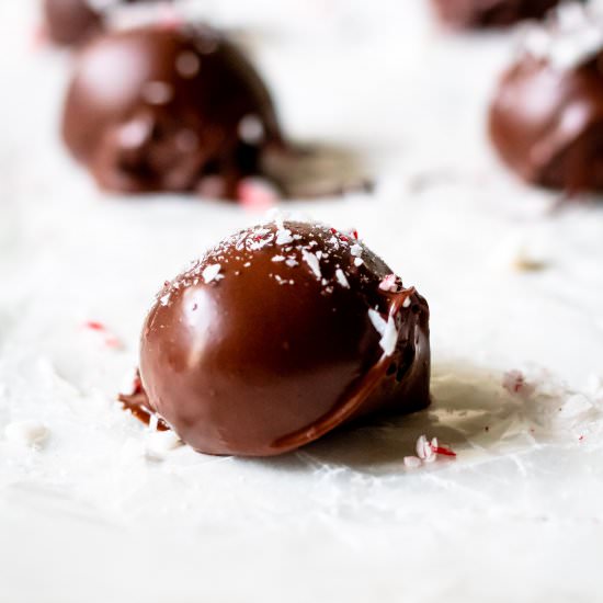 Peppermint Oreo Truffles