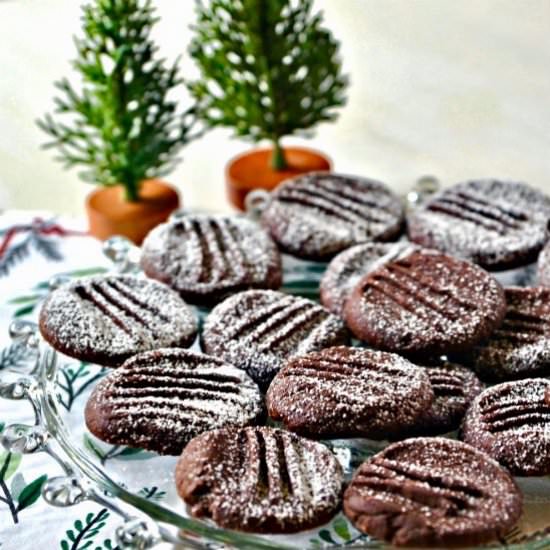 Chocolate Shortbread Cookies