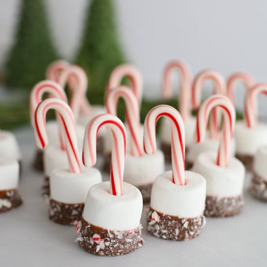 Candy Cane Marshmallows