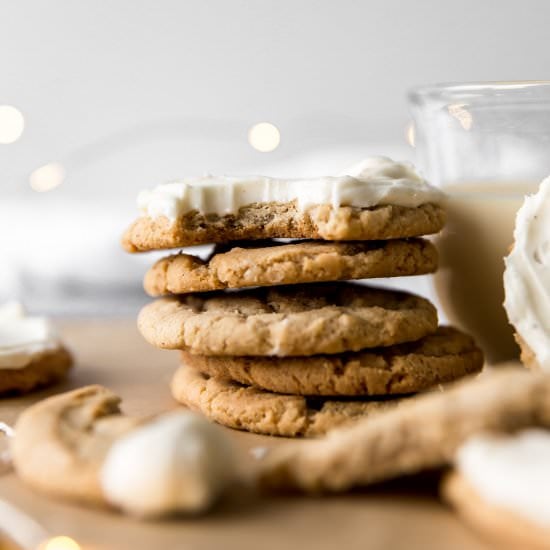 Frosted Eggnog Cookies