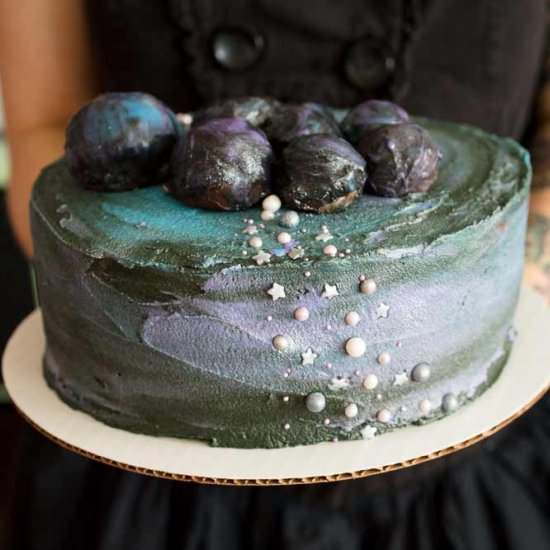 Vegan Galaxy Cake