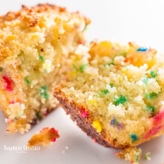 Keto Birthday Cake Cupcakes