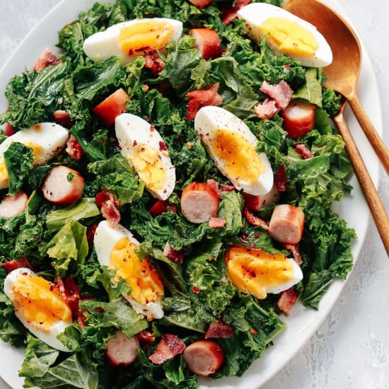 Easy Kale Breakfast Salad