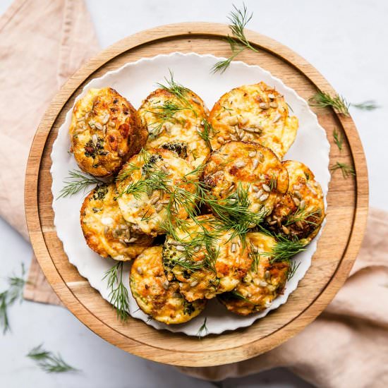 Smoked Salmon Keto Mini Quiches