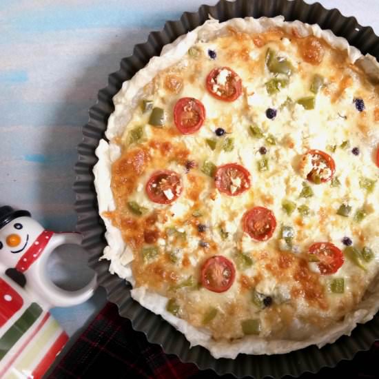 Puff pastry feta tarts