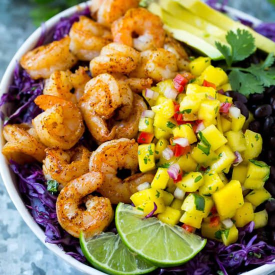 Shrimp Taco Bowl