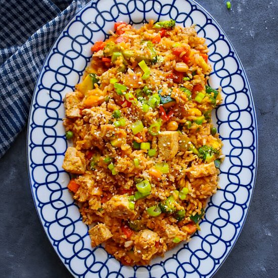 Quick Thai Tofu Fried Rice