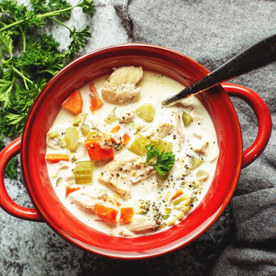 Instant Pot Creamy Chicken Soup