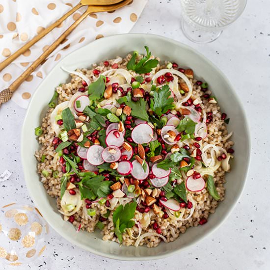 Pearl Barley & Pomegranate Salad
