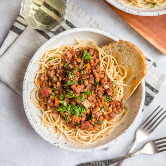 Lentil Bolognese Recipe