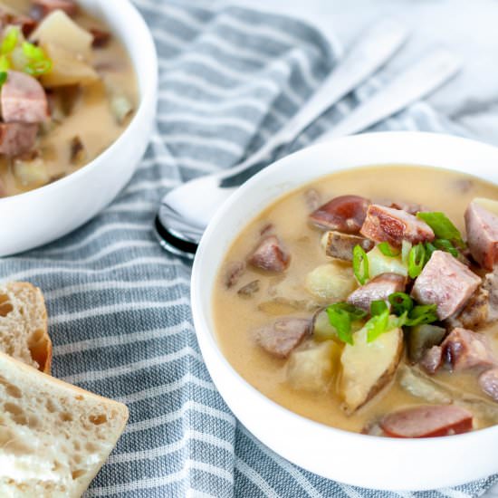 Cheesy Sausage Potato Soup