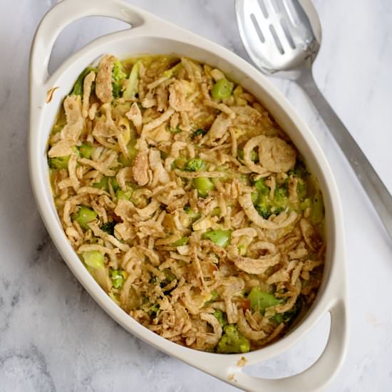CHEDDAR CHICKEN BROCCOLI CASSEROLE
