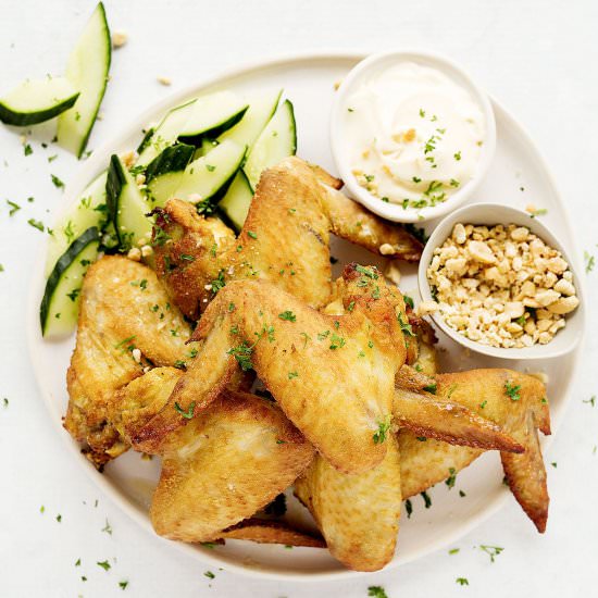 Crunchy Oven Baked Lemongrass Wings